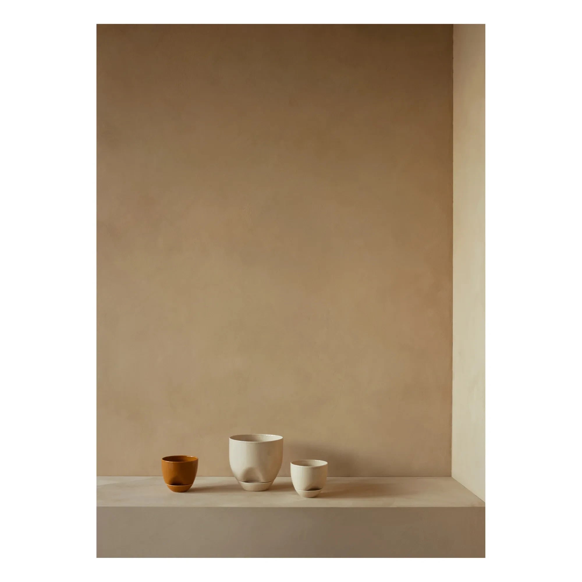 Audo Copenhagen - Waterless ceramic planter cover | Yellow