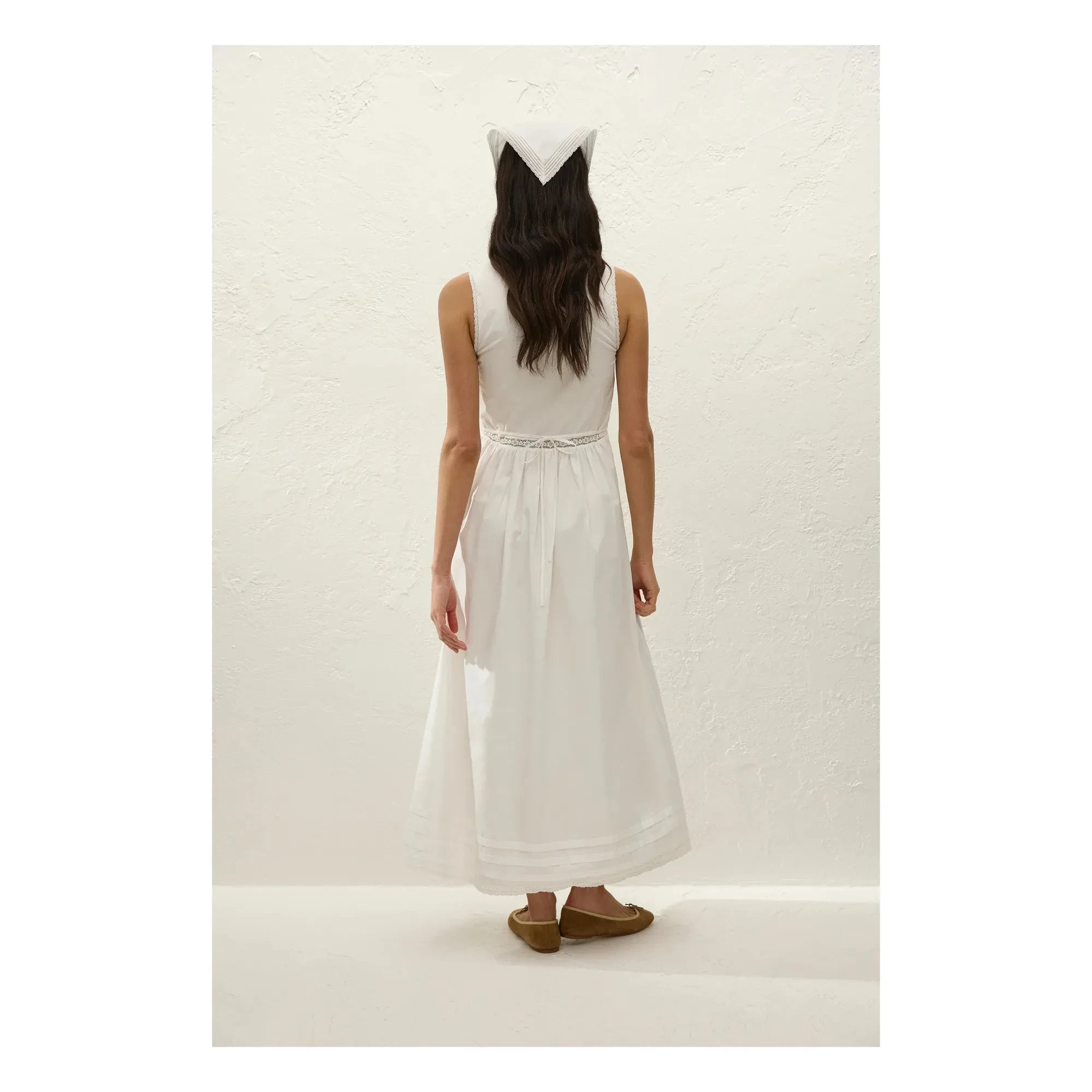 Faithfull the Brand - Fiora Pamuk Elbise | Beyaz