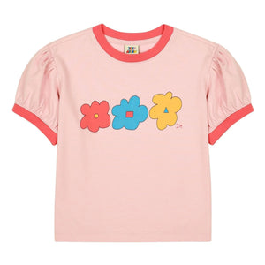 Jelly Mallow - Blumen T-Shirt | Puderrosa