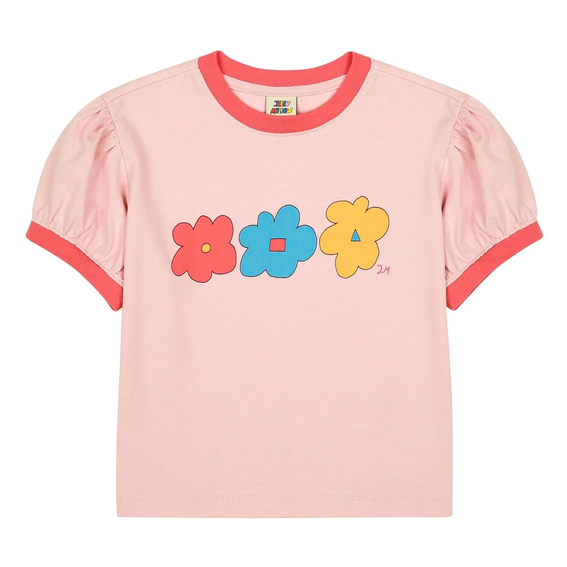 Jelly Mallow - Blumen T-Shirt | Puderrosa