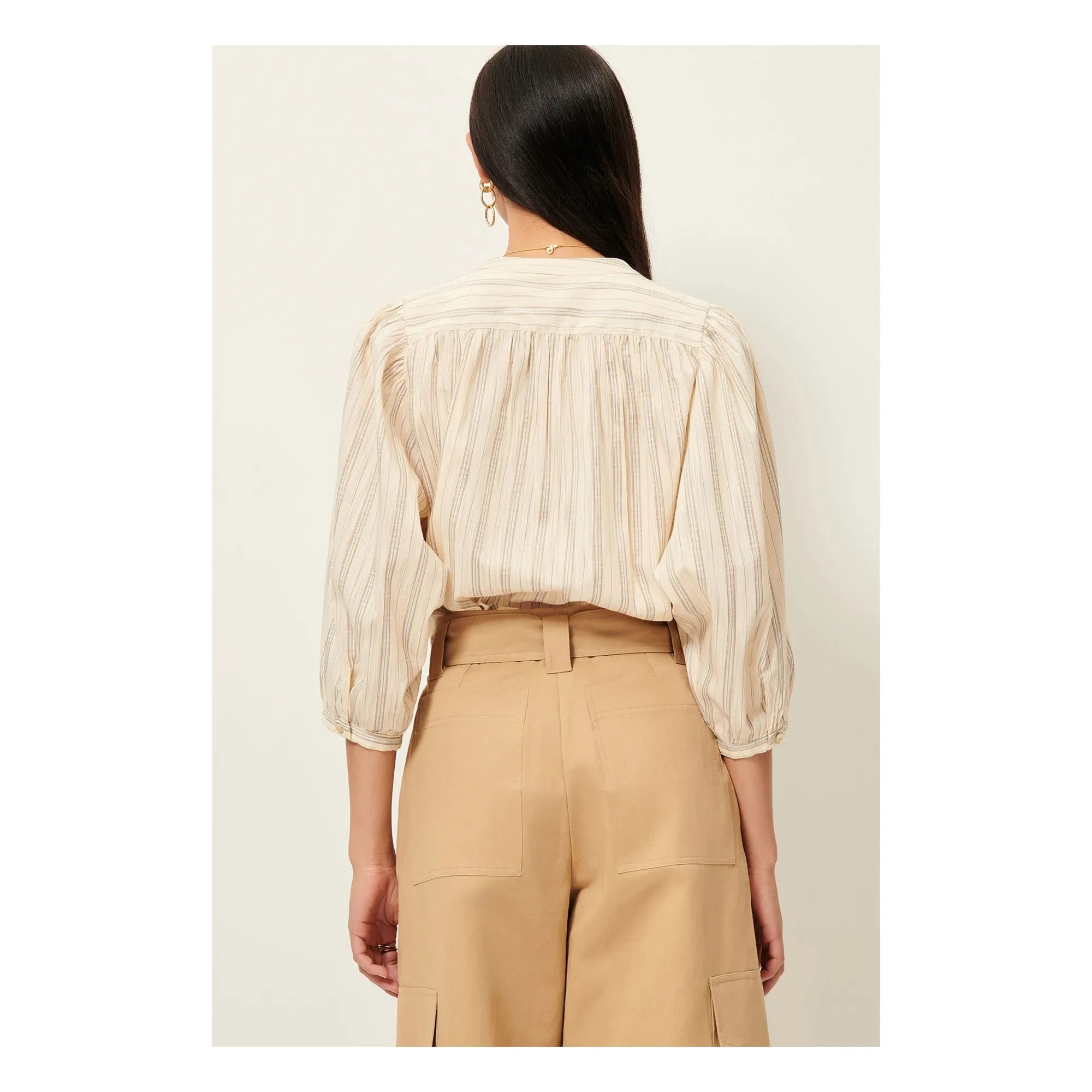 Sessùn - Striped Blouse | Light blue