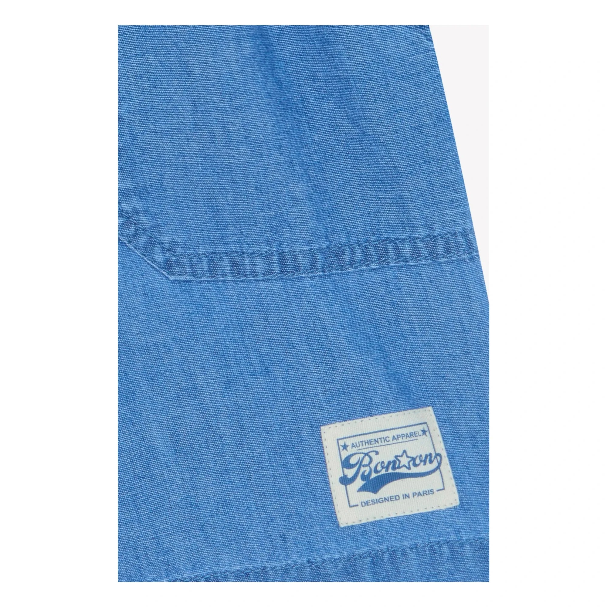 Bonton - Naples Chambray Şort | Denim mavi