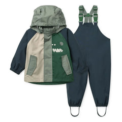 Liewood - Manu Play Recycled Fiber Rain Set | Green