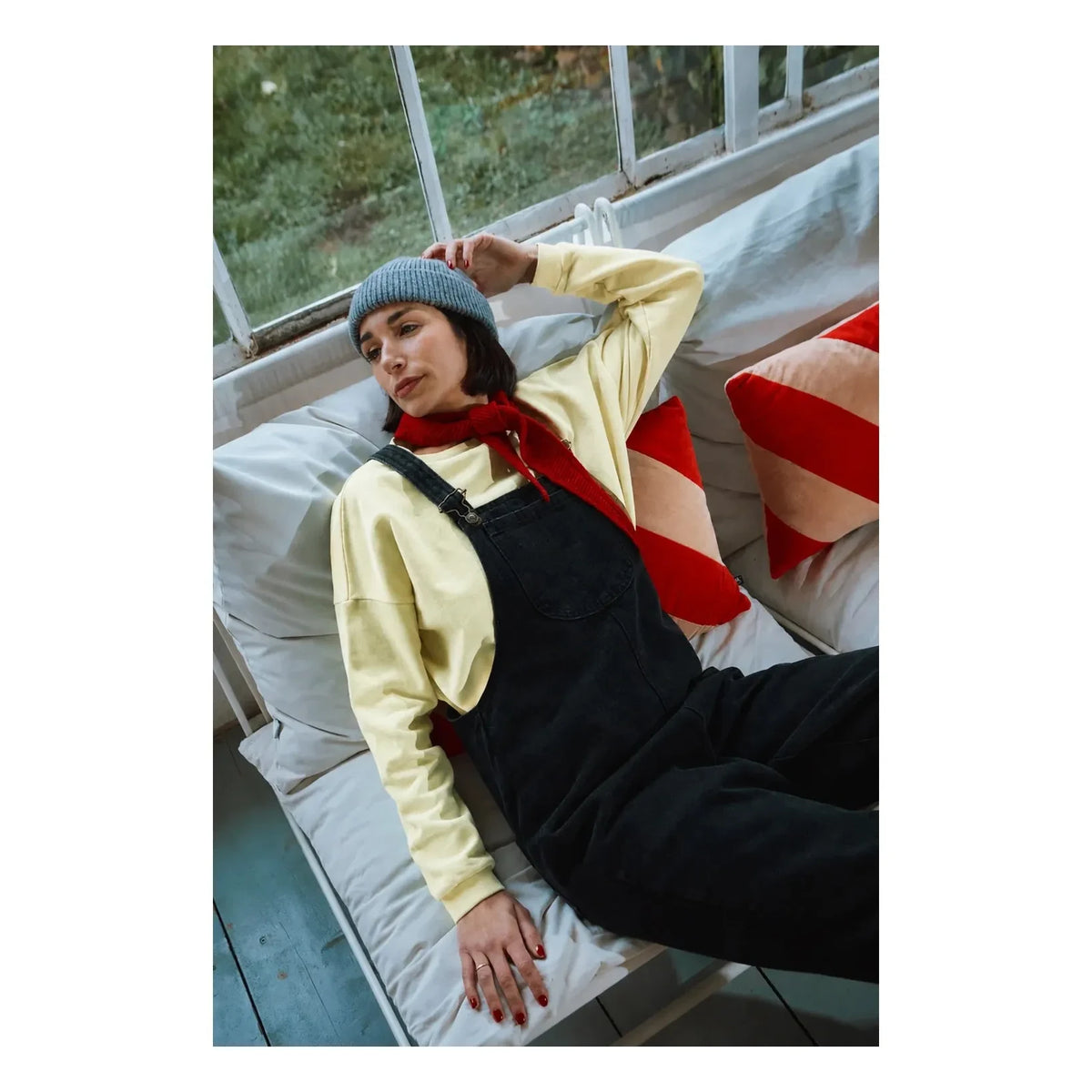 Poudre Organic - Acentra Velvet Sweatshirt | Pale Yellow