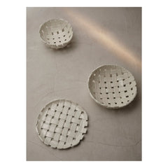 Ferm Living - Plait Ceramic Basket | Off-White