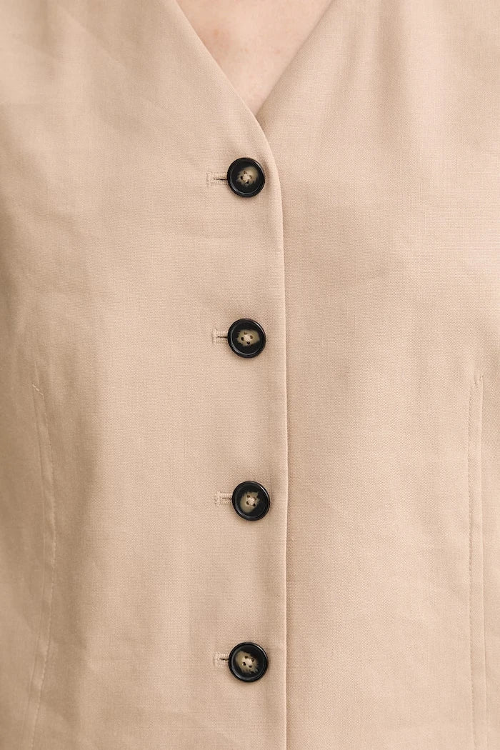 Marc O'Polo chaleco de lino para mujer