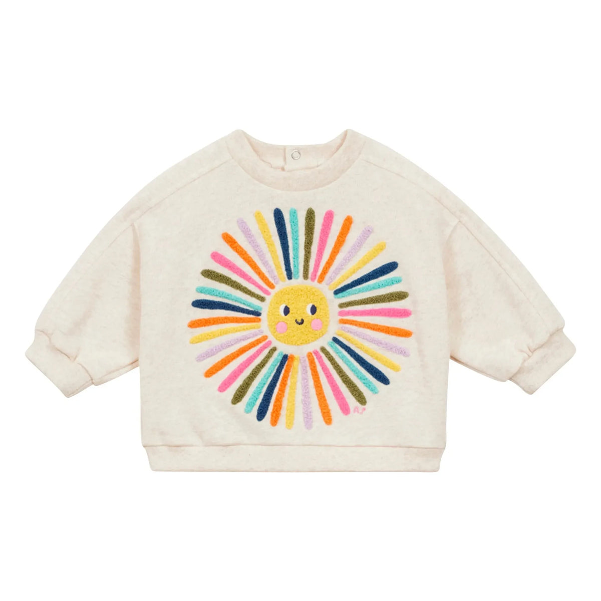 Arsène et Les Pipelettes - Sweat Soleil Organik Pamuk | Heather beige