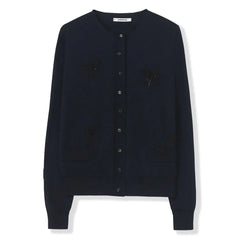 Cordera - Cárdigan de lana merino | Azul oscuro