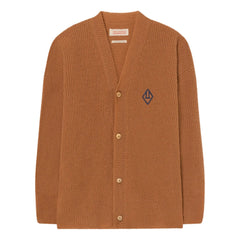The Animals Observatory - Racoon Unifarbene Strickjacke | Camel