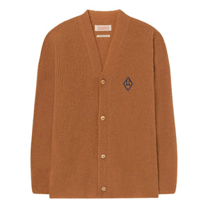 The Animals Observatory - Racoon Unifarbene Strickjacke | Camel