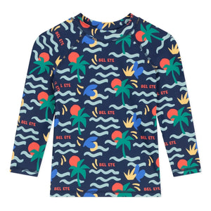 Petit Bateau - Camiseta de baño con protección UV Bel Eté | Azul marino