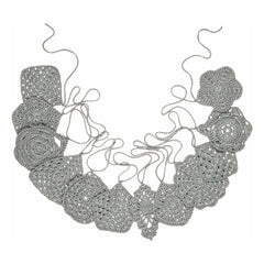 Numero 74 - Hand-Knitted Decorative Chain | Silver S034