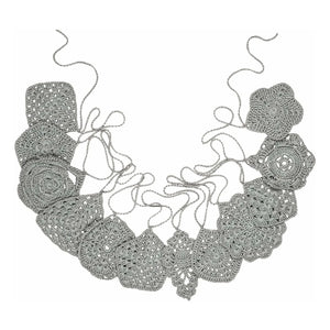 Numero 74 - Hand-Knitted Decorative Chain | Silver S034