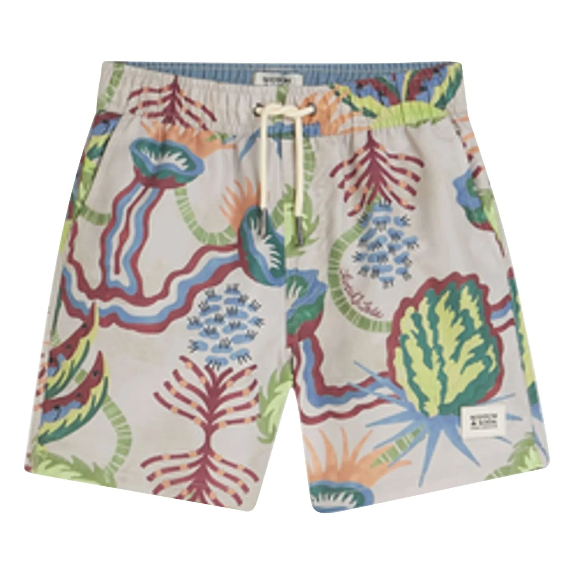 Scotch & Soda - Çöl Çiçek Desenli Mayo Şortu | Bej