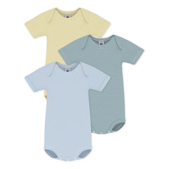 Petit Bateau - 3’lü Çizgili Body Seti | Sarı