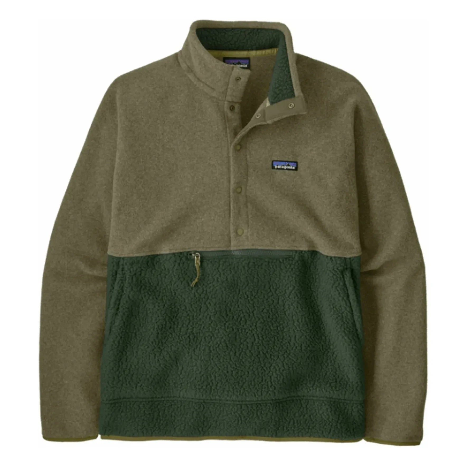 Patagonia - Retro Pile Polar Yarım Çıtçıtlı Geri Dönüştürülmüş Elyaf | Haki