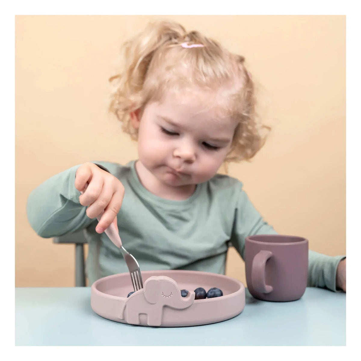 Done by Deer - Deer Friends Easy Grip Fork and Spoon Set | Pink