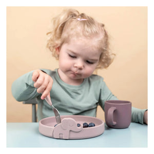 Done by Deer - Deer Friends Easy Grip Fork and Spoon Set | Pink