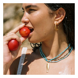 Alhaja - Chocker Sardina Halskette | Türkis