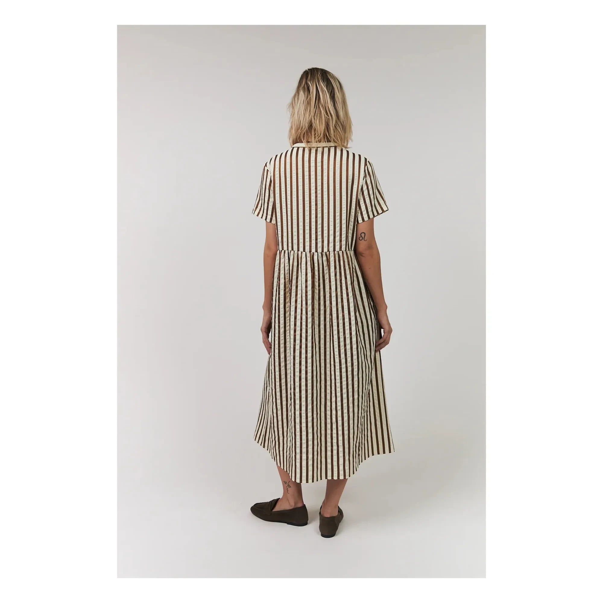 Lollys Laundry - Aliya Pamuk Elbise | Mocha