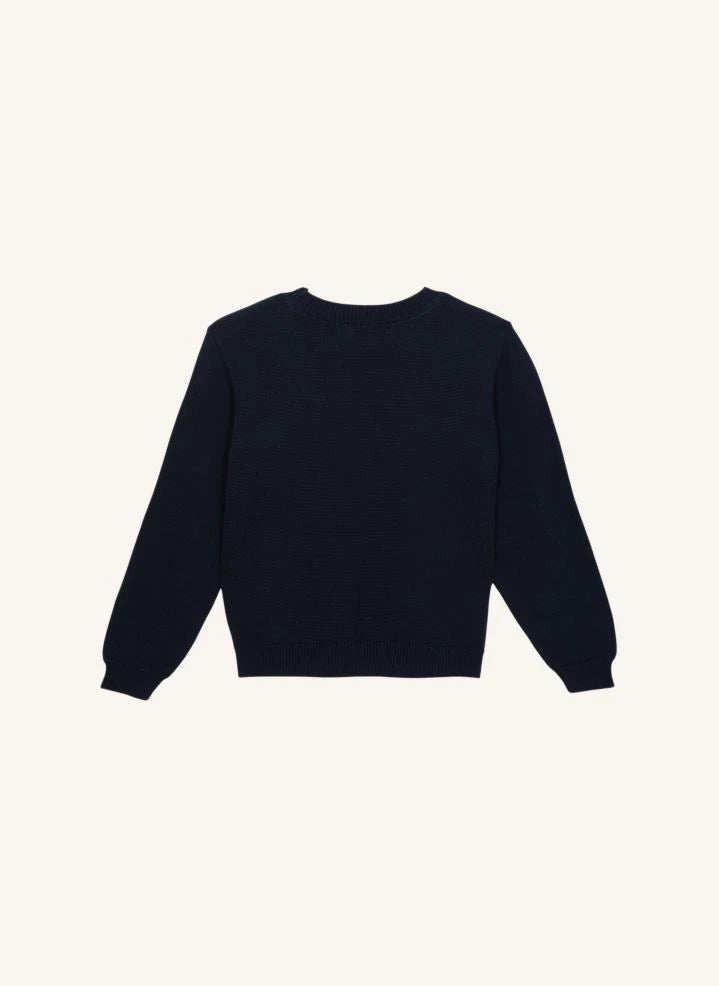 Smallable Kid - Organik Pamuk Harrington Kazak | Lacivert