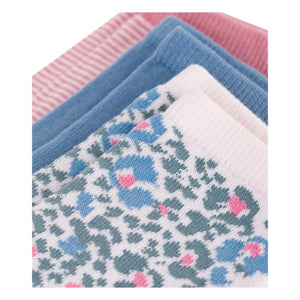 Petit Bateau – 3 Paar Socken mit Blumenmuster | Rosa