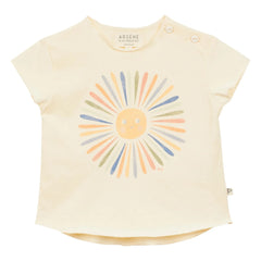 Arsène et Les Pipelettes - T-Shirt aus Bio-Baumwolle Soleil | Ecru