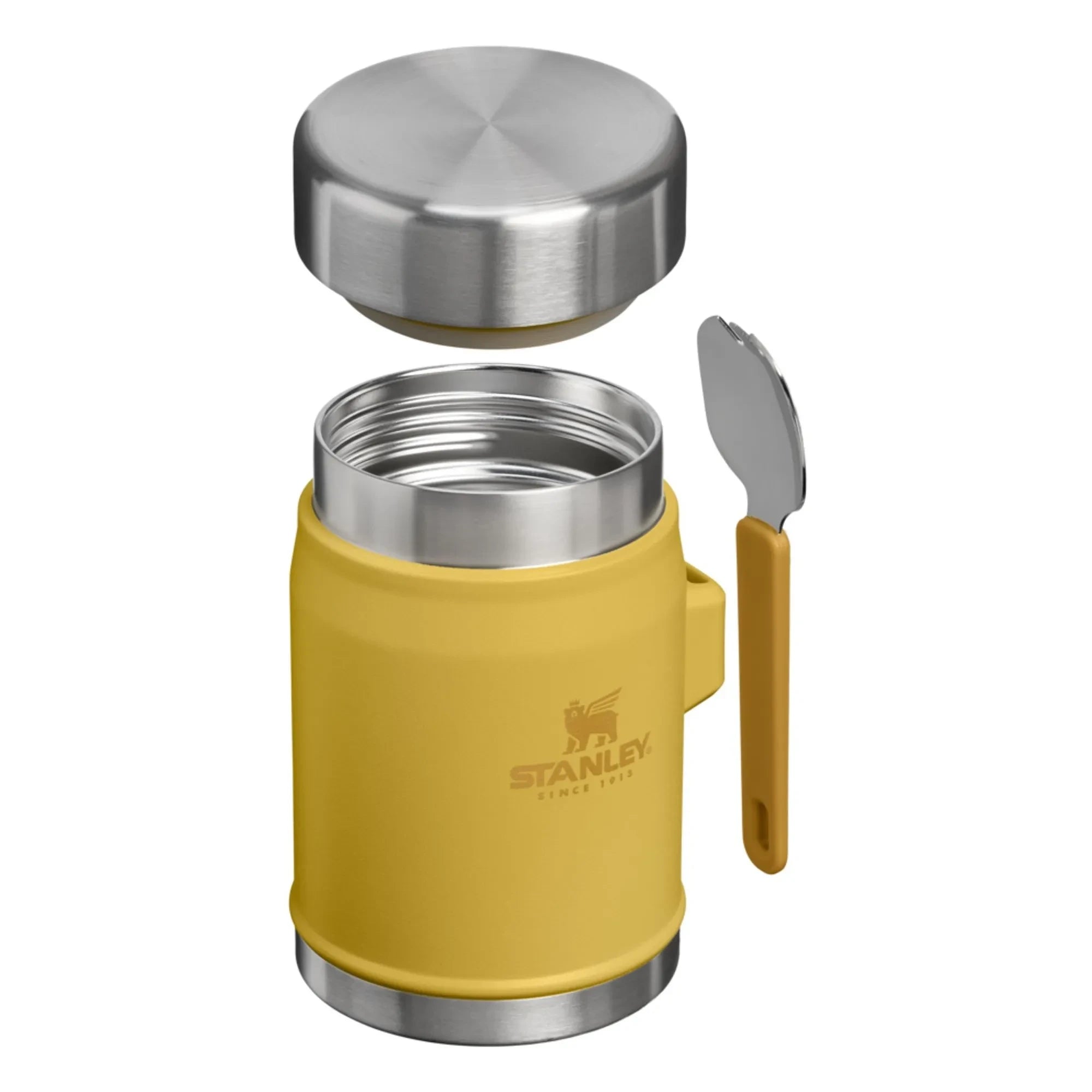 Stanley 1913 - Recipiente térmico legendario, con cuchara/tenedor, 0,4 L | Mostaza