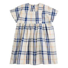 Bobo Choses - Tartan Bio-Baumwollkleid | Ecru