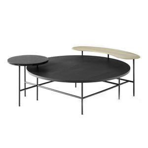 & Tradition - Palette JH25 Ash Brown Coffee Side Table, Jaime Hayon, 2018 | Black