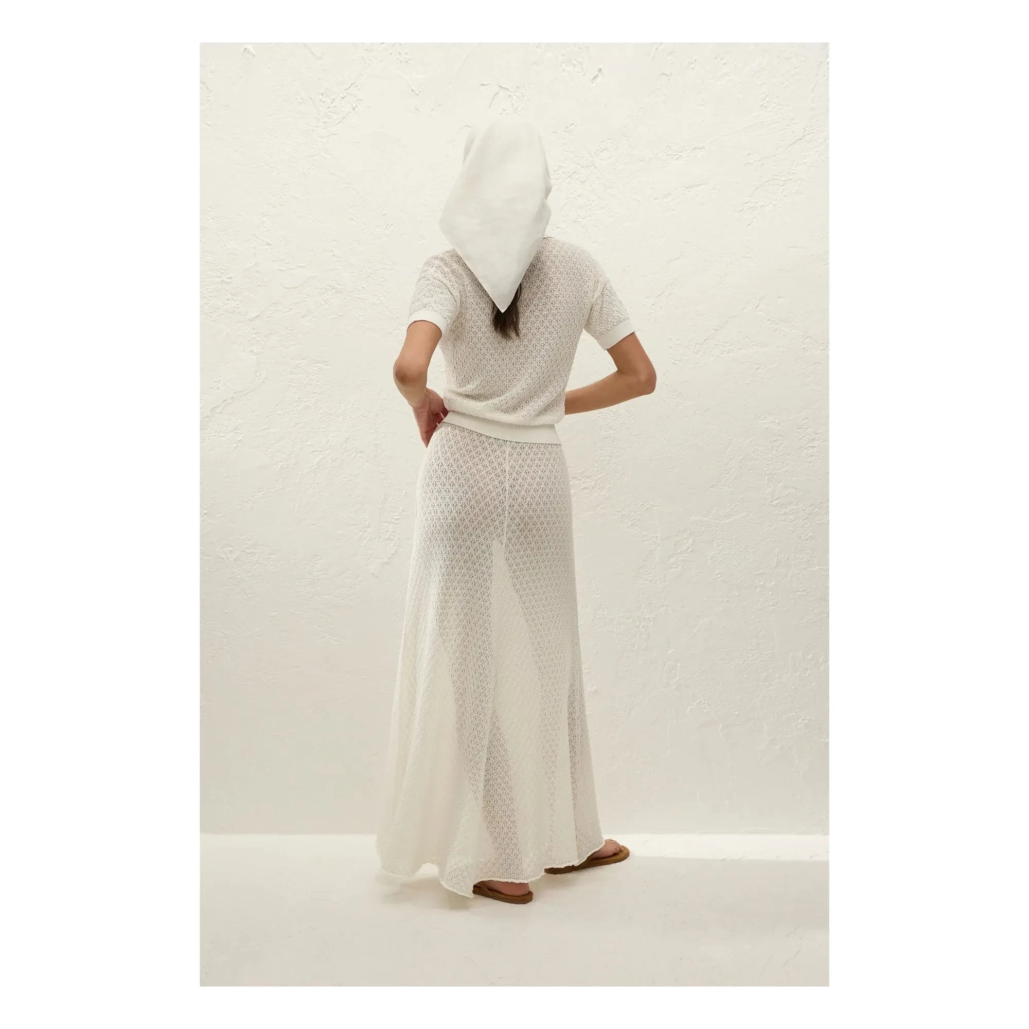 Faithfull the Brand - Polo Lena de algodón calado | Crudo