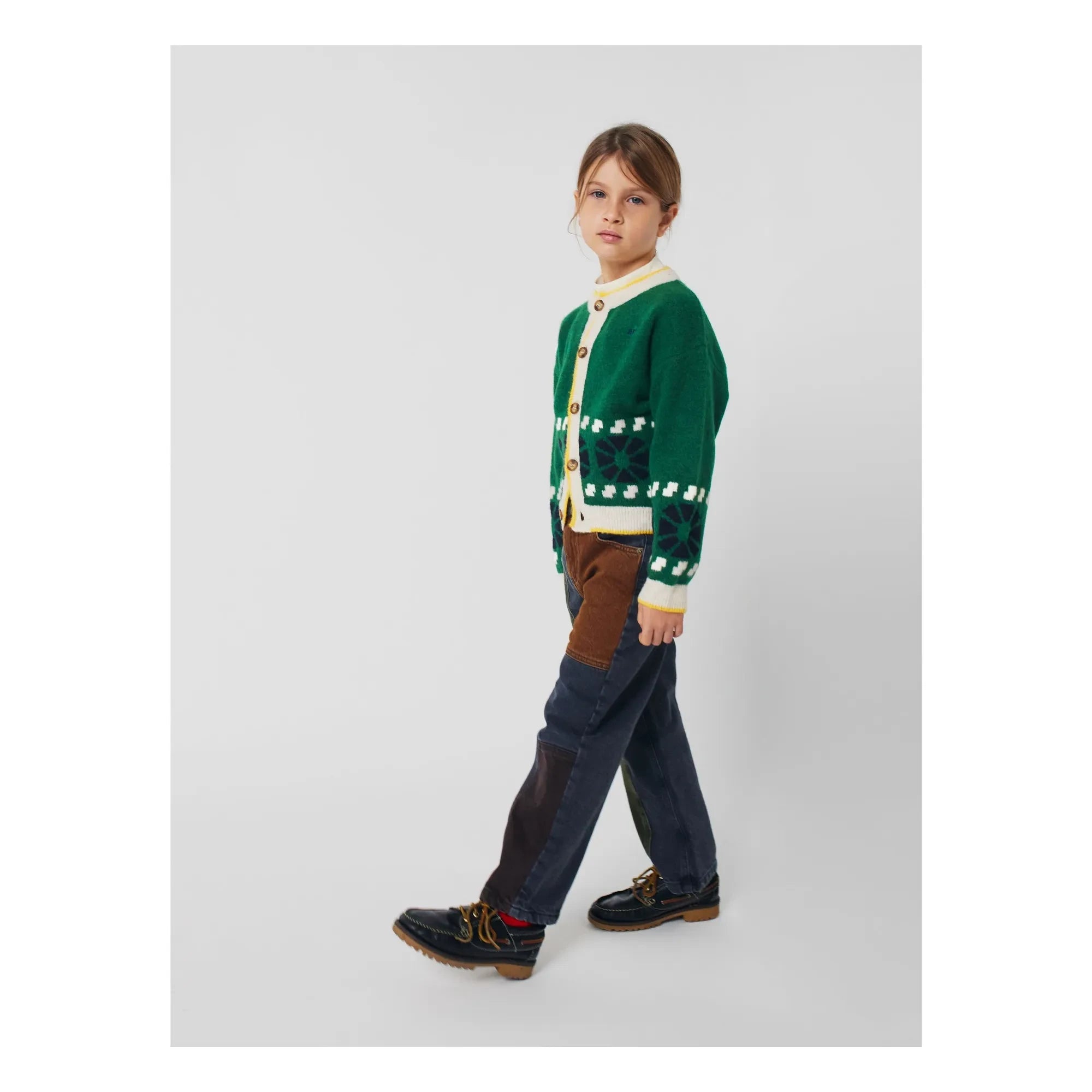 Bobo Choses - Organic cotton yoke jeans | Gray