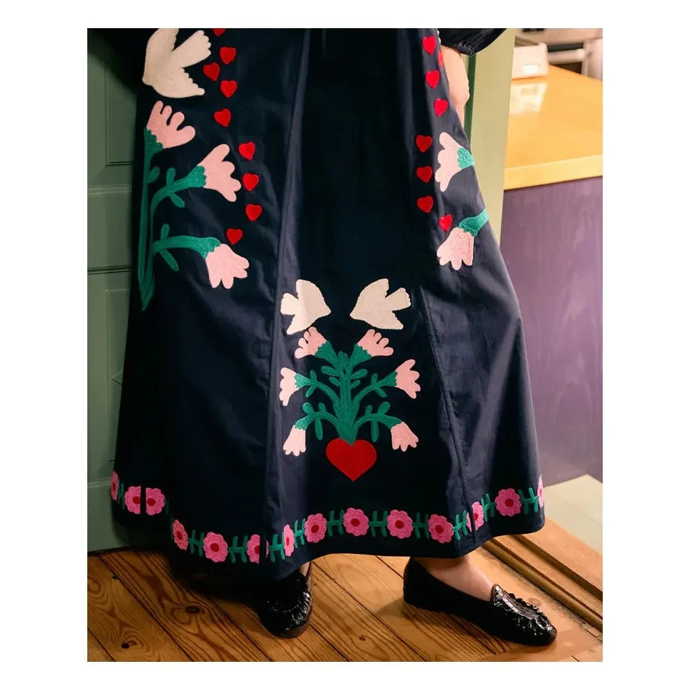 SISSEL EDELBO - Fran Bio-Baumwollkleid | Dunkelblau