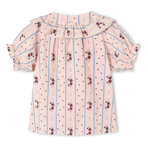 Fliink - Blusa con volantes Colombe | Rosa