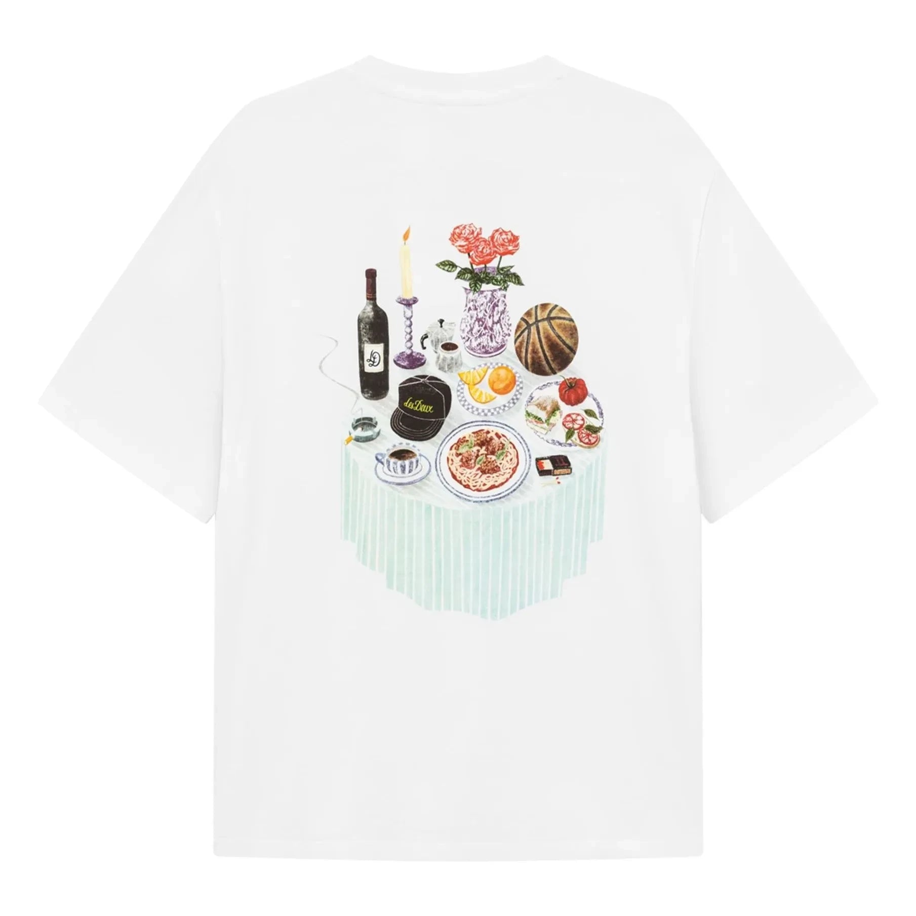 Les Deux - Cole Round Neck Organic Cotton T-Shirt | Brown