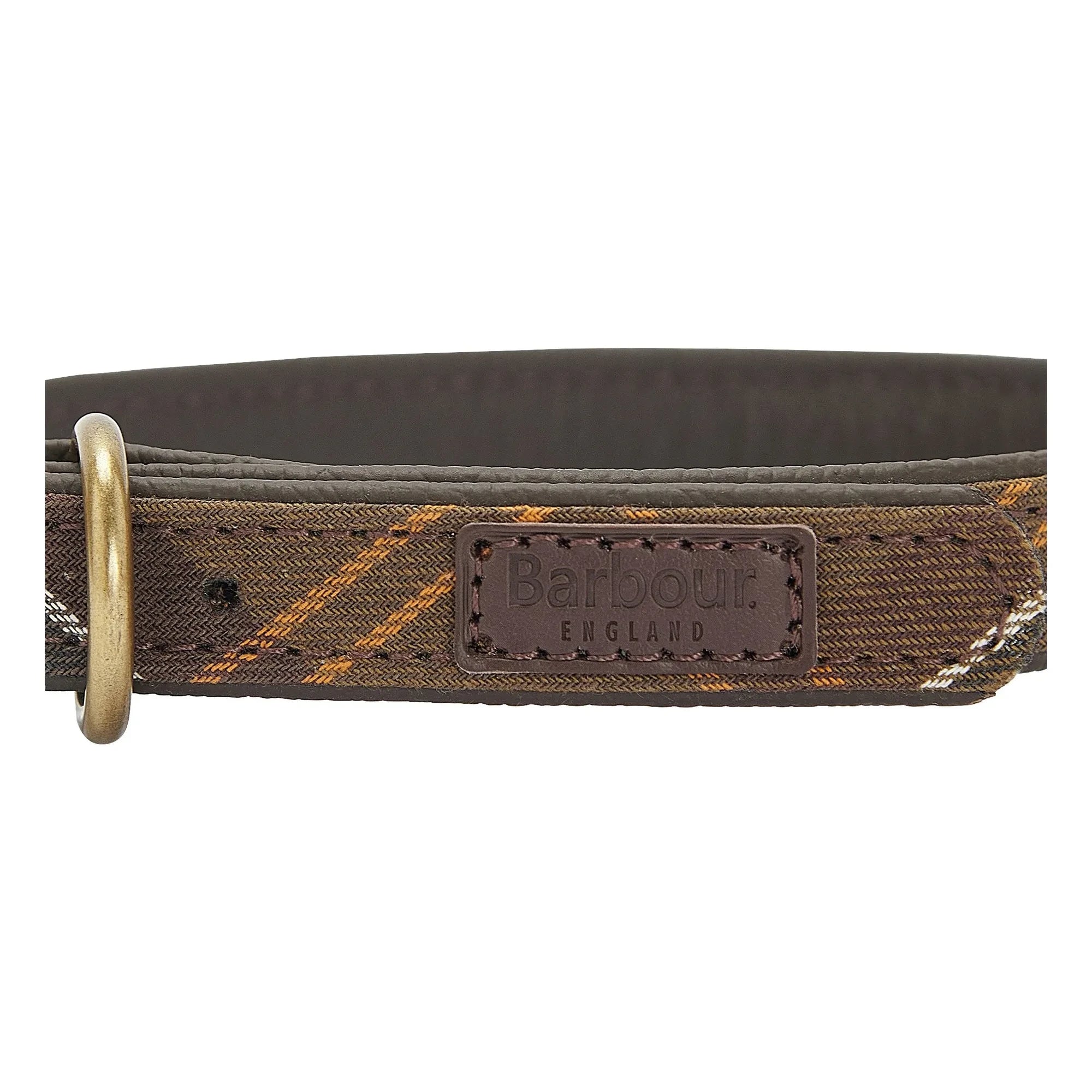 Barbour - Tartan Dog Collar | Dark Beige Brown