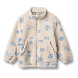 Wheat - Helge Beach Geri Dönüştürülmüş Elyaf Sherpa Ceket | Ecru