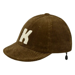 Kappy - Gorra de terciopelo con logo | Marrón
