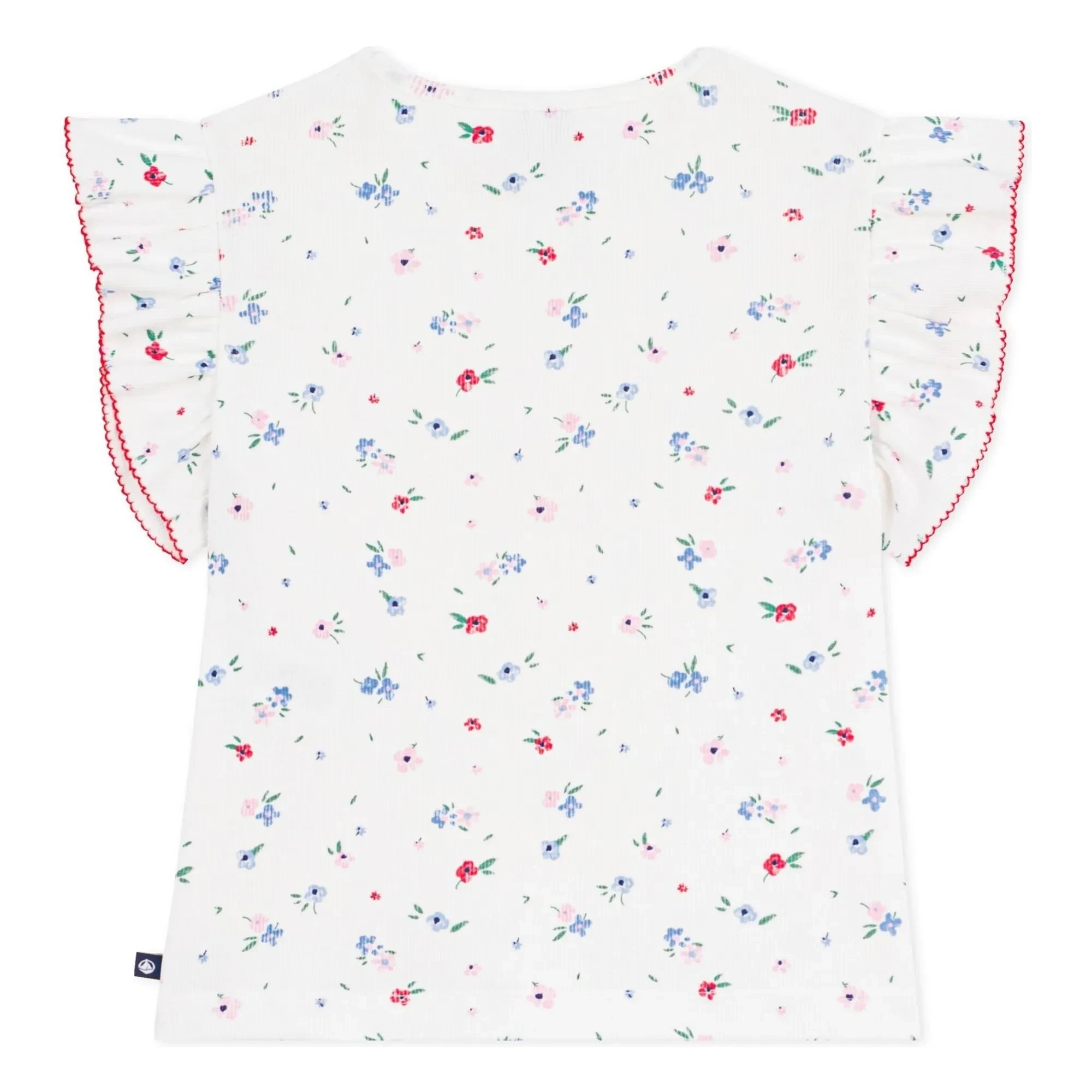 Petit Bateau - Geripptes T-Shirt | Weiß