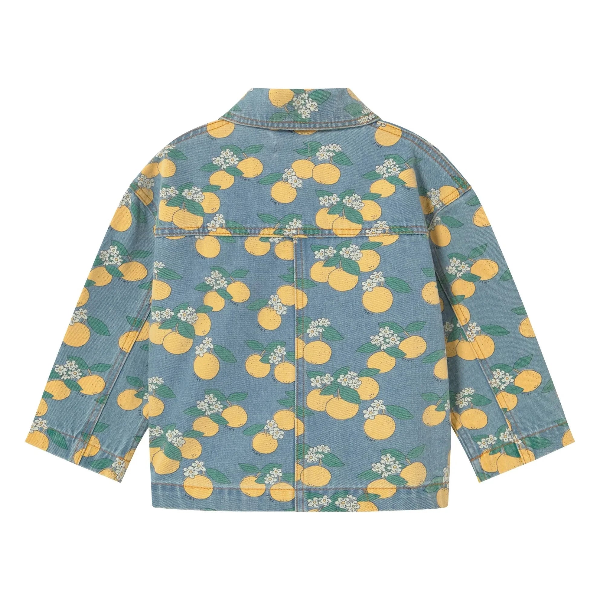 Tinycottons - Turuncu Denim Ceket | Mavi