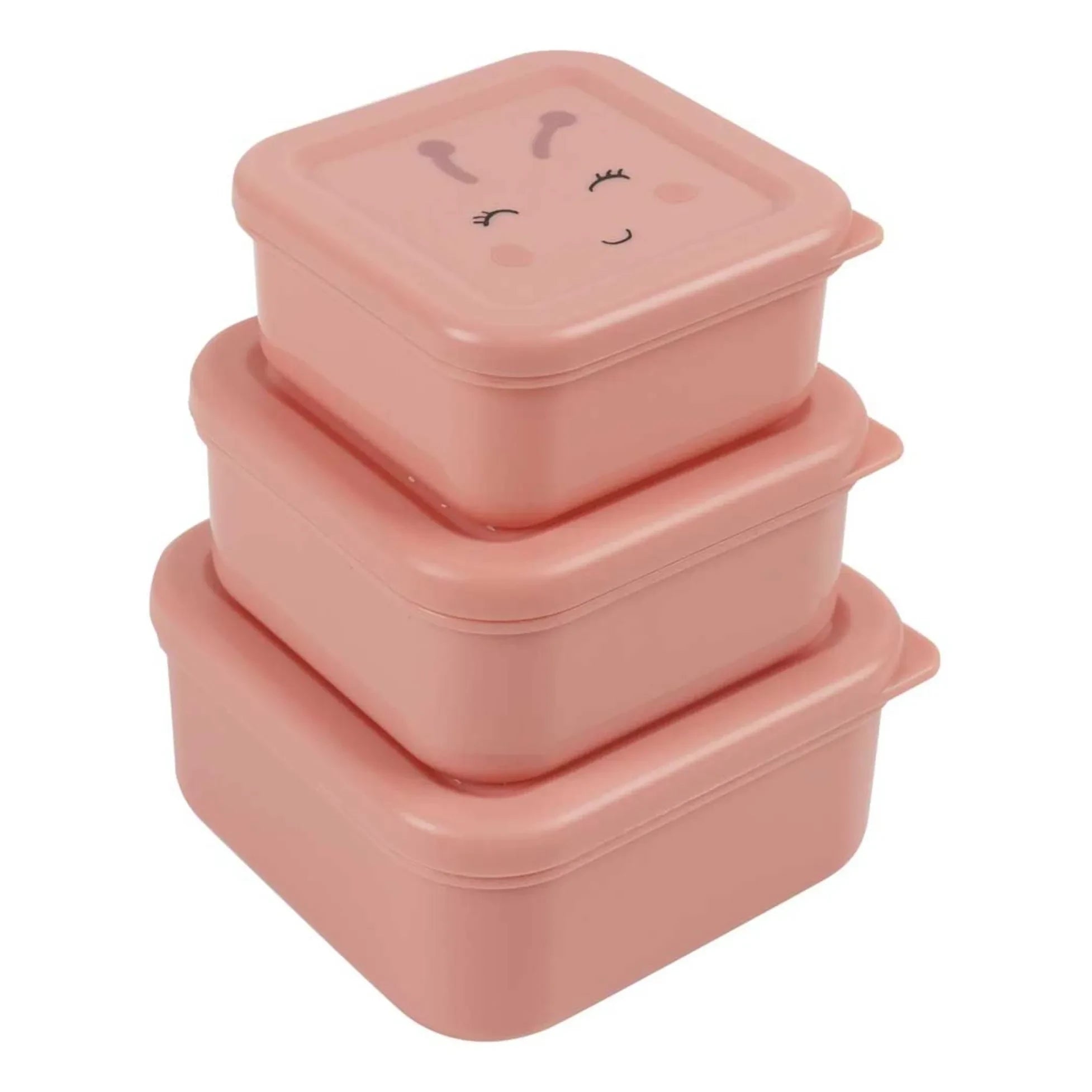Trixie - Mrs. Butterfly 3-Piece Snack Boxes | Pink