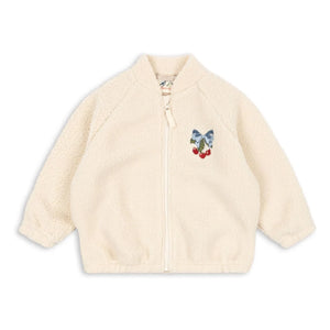 Konges Sløjd - Jazz Sherpa Jacke Cherry recycelte Fasern | Creme