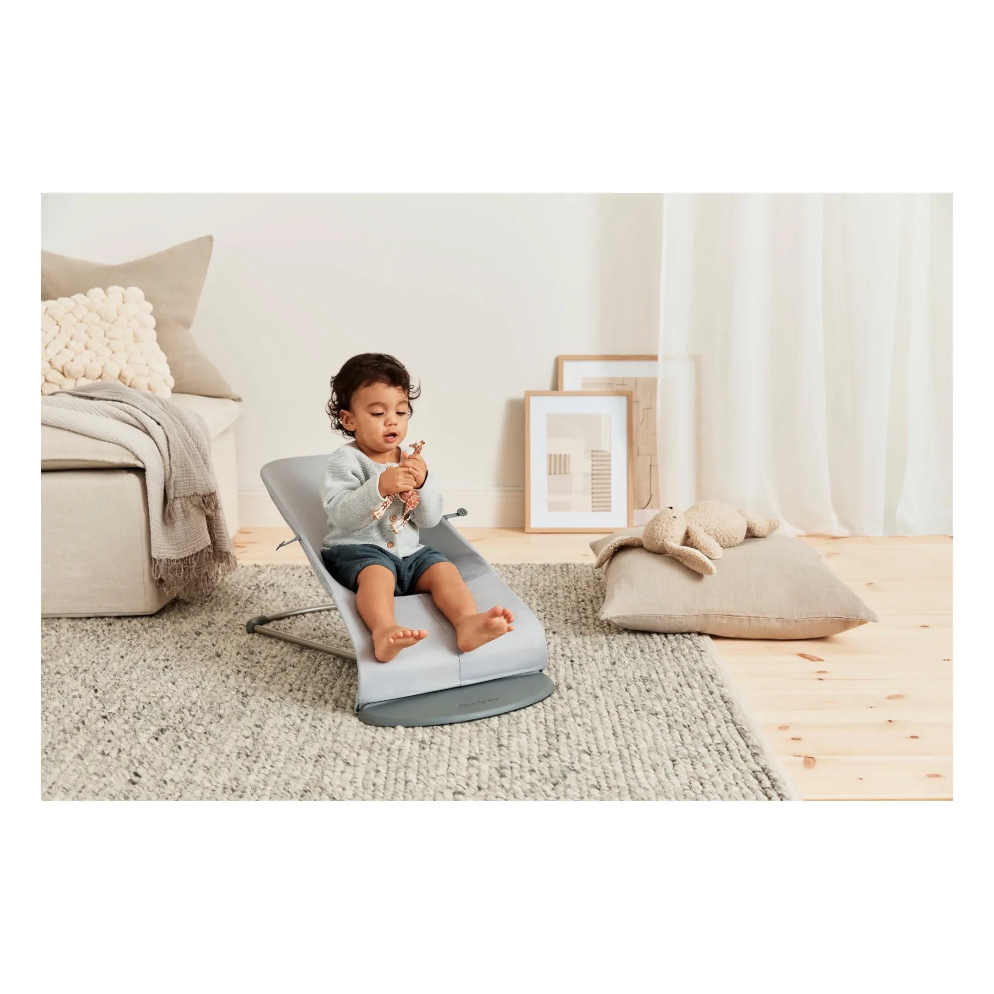BabyBjörn - Bliss Baby Bouncer 3D Jersey Cover | Light Gray
