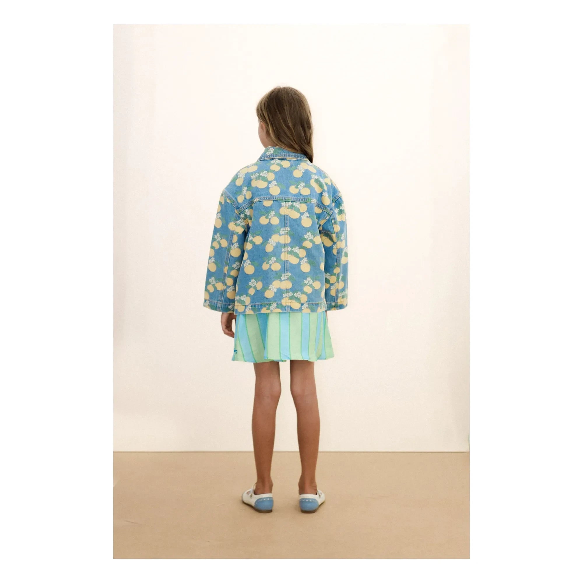 Tinycottons - Turuncu Denim Ceket | Mavi