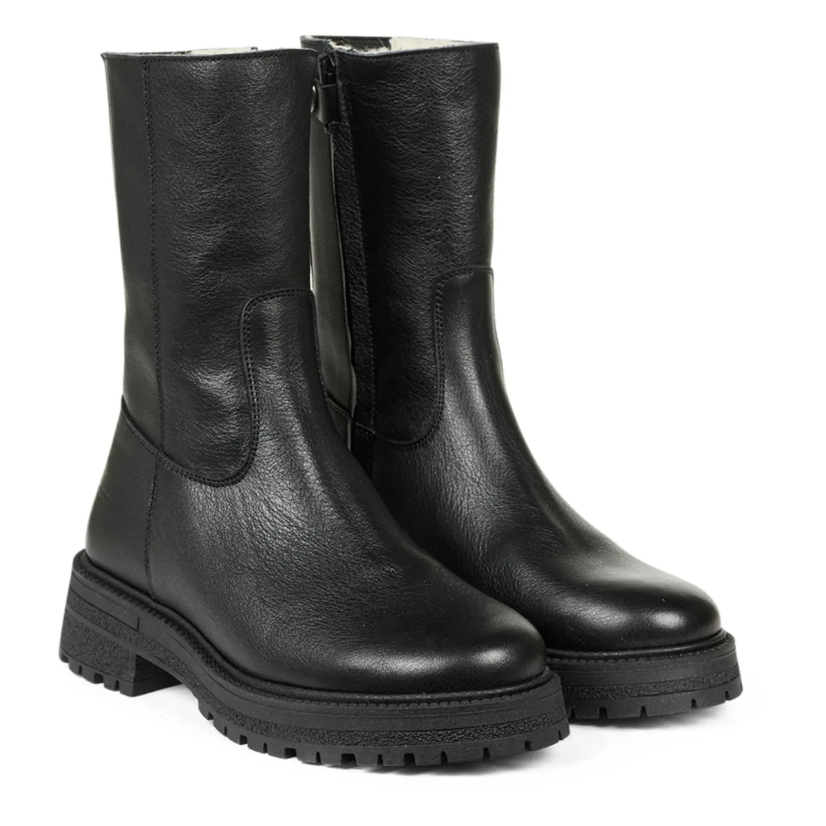 Angulus - Botines con cremallera de caña alta | Negro