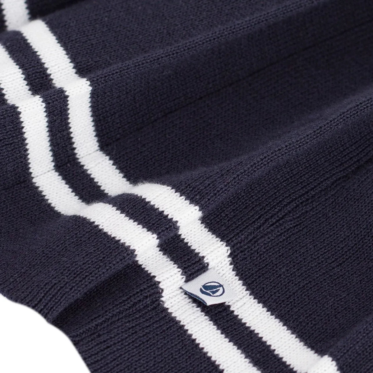 Petit Bateau - Organik Pamuk Pileli Etek | Lacivert