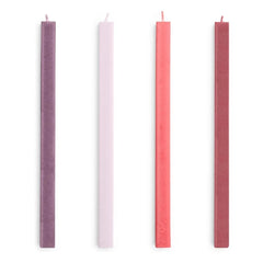 Hay - Velas cuadradas - Set de 4 | Rojo