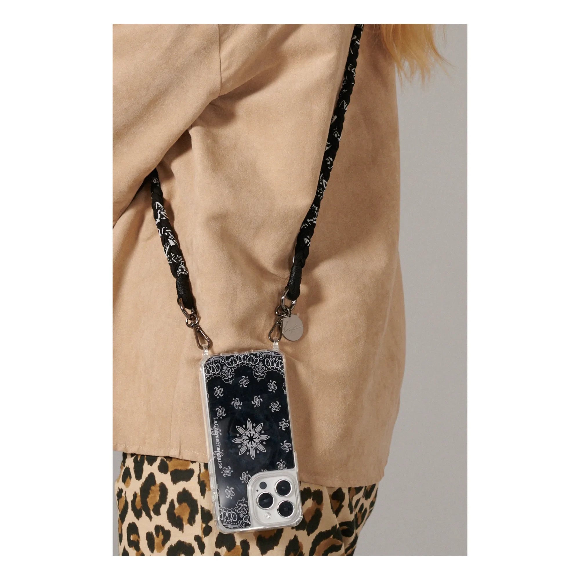 LaCoqueFrançaise - Cordón Trenzado Della 120 cm | Negro