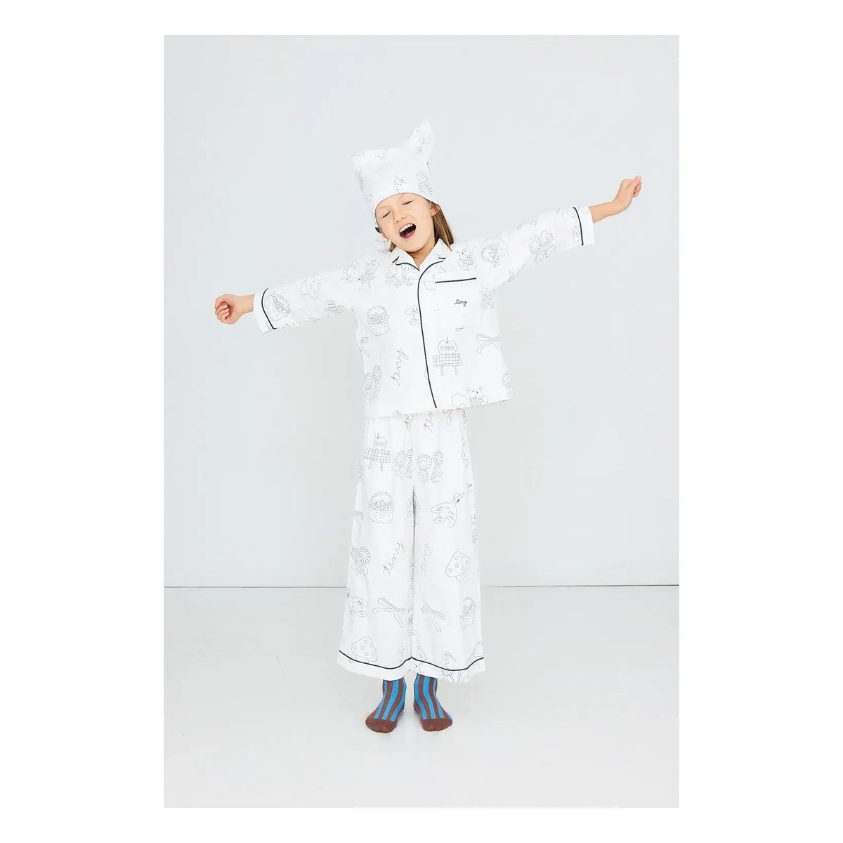 Tinycottons - Apple Pijama | Beyaz
