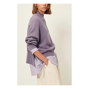 Sessùn - Sudadera de algodón modelo Oliveira | Morado